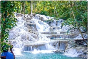 Combined Dunn’s River Falls Blue Hole & white river rafting