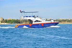 8-Hour Private Boat Charter Exclusive & Lunch Transfer -Hurghada