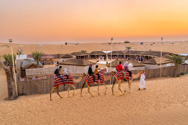 Dubai Overnight Heritage Desert Safari in a Camel
