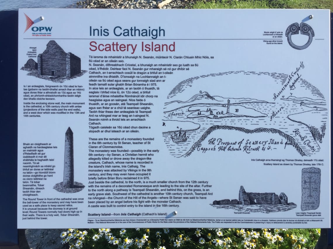 Visit to Scattery Island Departing from Kilrush. Clare. Guided.	 10