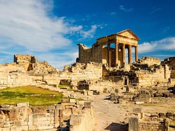 Private Cultural Tour of Dougga and Zaghouan from Tunis