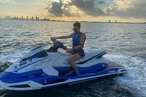 JetSkiing in South Beach Miami with Pontoon Ride