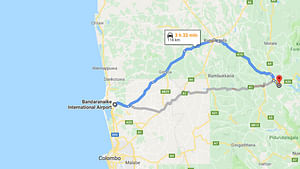 Colombo Airport (CMB) to Ampitiya City Private Transfer