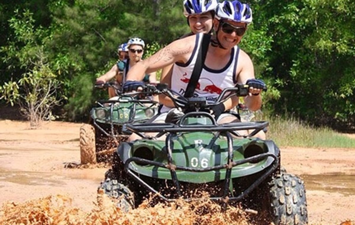 3 hour ATV Tour & 5kms Whitewater Rafting in Phang Nga