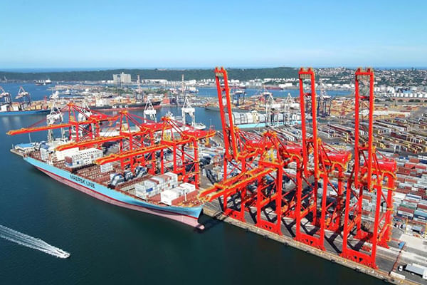 Dynamic views of Durban Harbor—South Africa's busiest port.