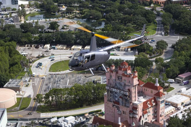 Day Flight 31 miles Helicopter Tour over all the Theme Parks
