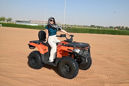 Morning Desert Safari in Dubai: Quad Bike Adventure, Sandboarding & Camel Ride