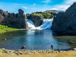 Hjálpafoss Waterfall