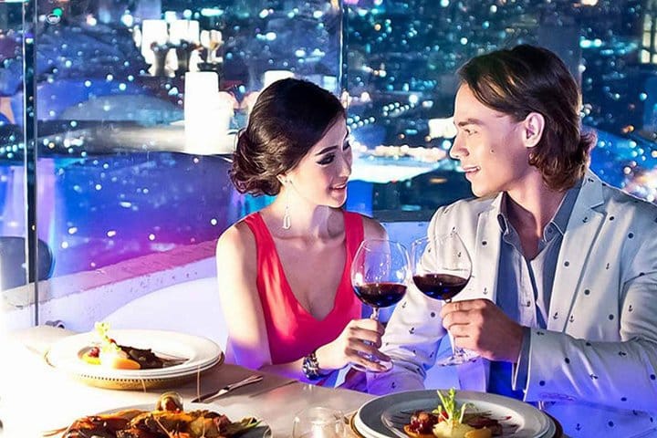 Romantic views from the restaurant
