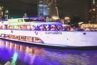 The brightly illuminated boat is a true sight to behold: both on water and from the shore