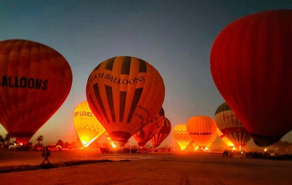 Hot Air Balloon Ride over Luxor's West Bank at Sunrise