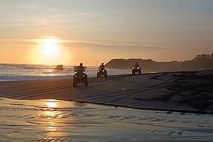 Bali ATV Ride Tour In the beach black sand atv tour 