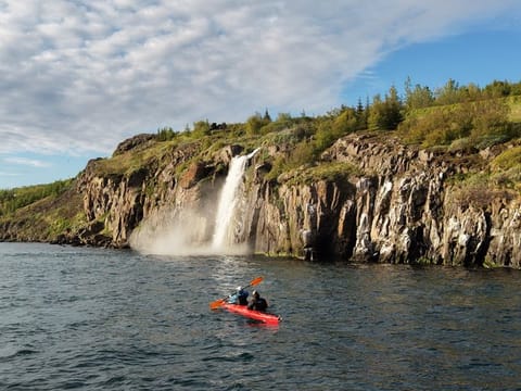 Akureyri Tandem Kayak Tour and Geothermal Waterfall, photo 2