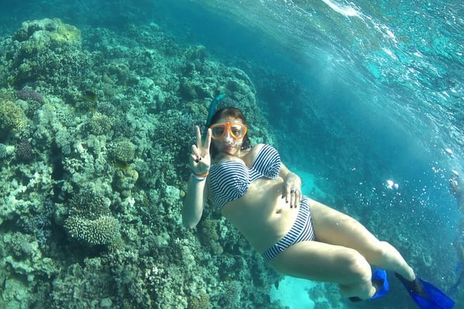 Abu Munkar Island trip by a speed boat Hurghada