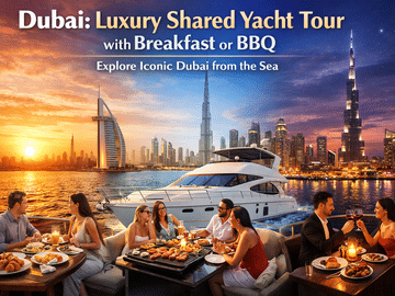 Luxury Yacht Tour with Breakfast or BBQ in Dubai Marina