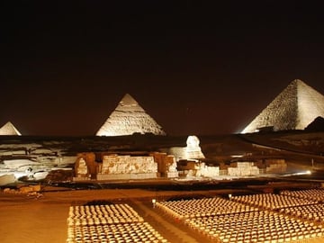 Giza pyramids Sound and Light show
