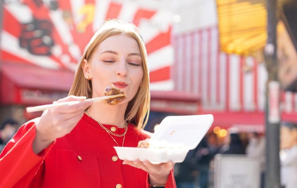 (1 Group Only) Osaka Dotonbori Food Tour Wagyu & Ramen Takoyaki