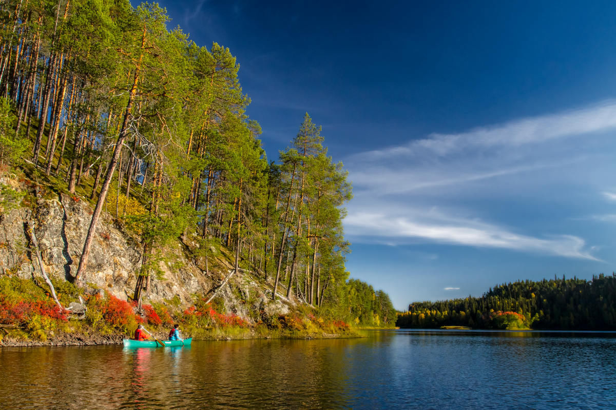 A canoe trip in Oulanka National Park is breathtaking.