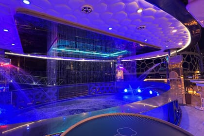 Dubai Lotus Mega Yacht Dinner Cruise Tour with Private Transfers