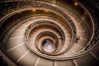 Staircase at the Vatican Museums