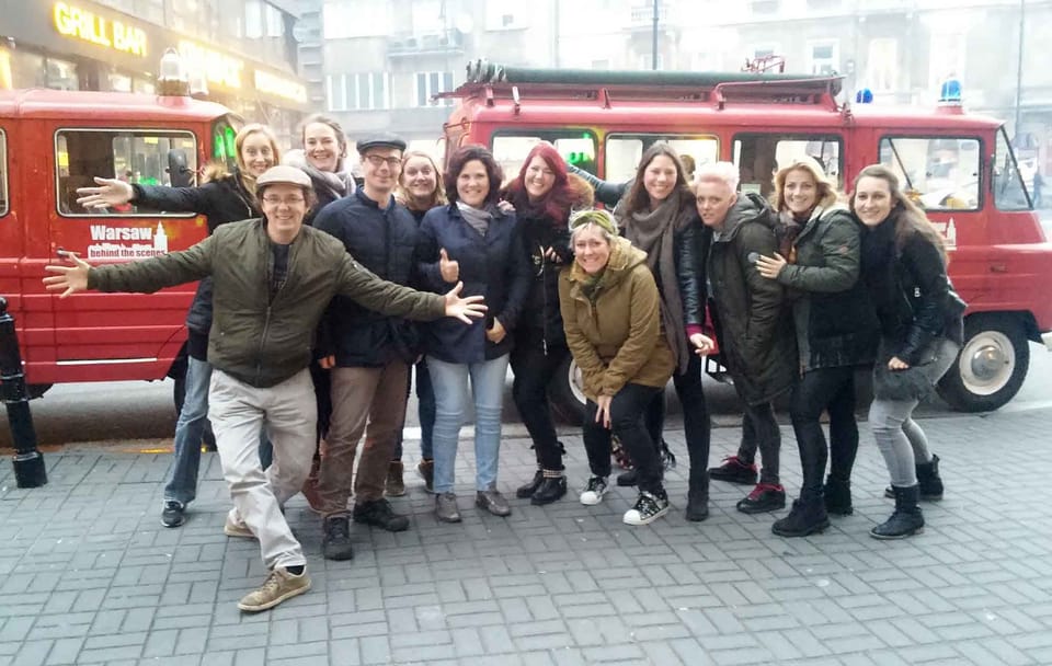 Private Retro Minibus Tour of Warsaw's Historic Highlights