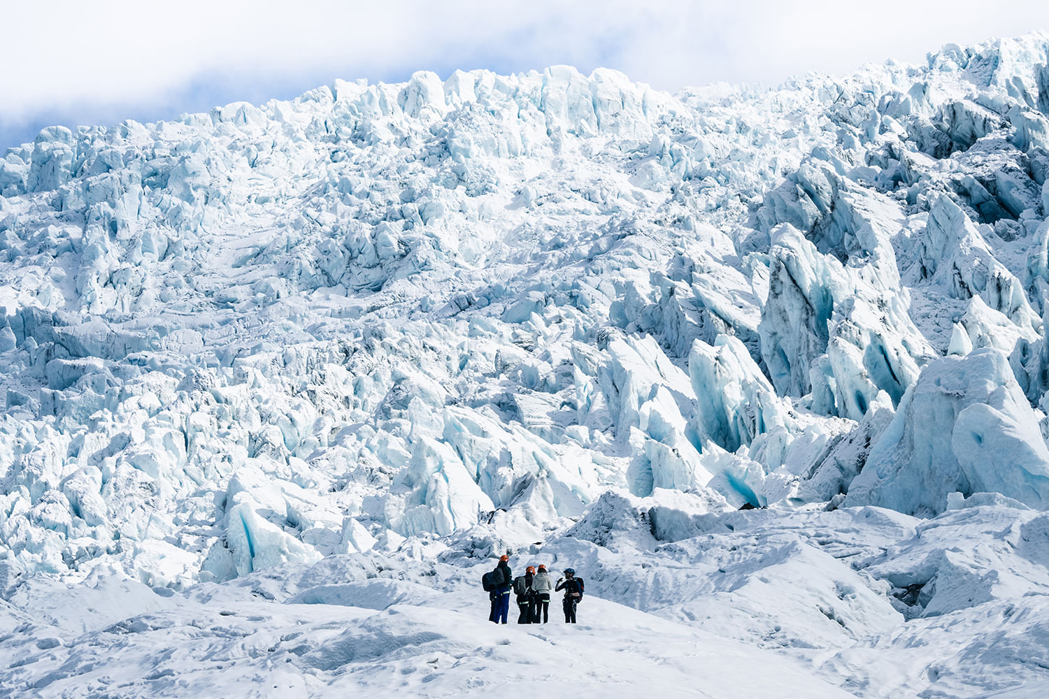 Skaftafell Falljokull glacier hike during our 6 day tour.