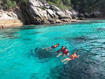 Snorkelling at Coral Island.