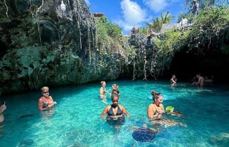 Swimming with Sea Turtles at Salaam Cave Aquarium in Kizimkazi