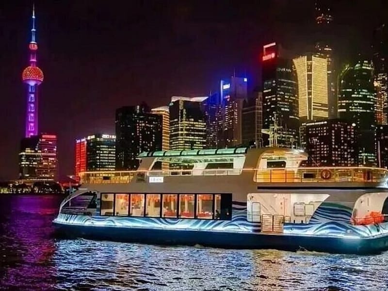 Night River Cruise Tour with Xinjiang Style Dining Experience
