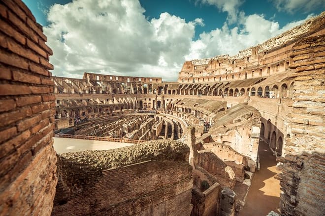 view of Colosseum in Rome