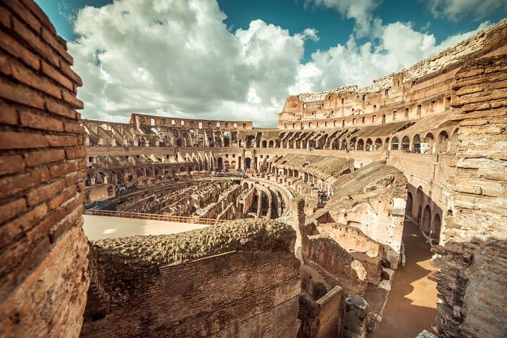 view of Colosseum in Rome