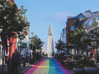 Skólavörðustígur, aka Reykjavik Rainbow Street