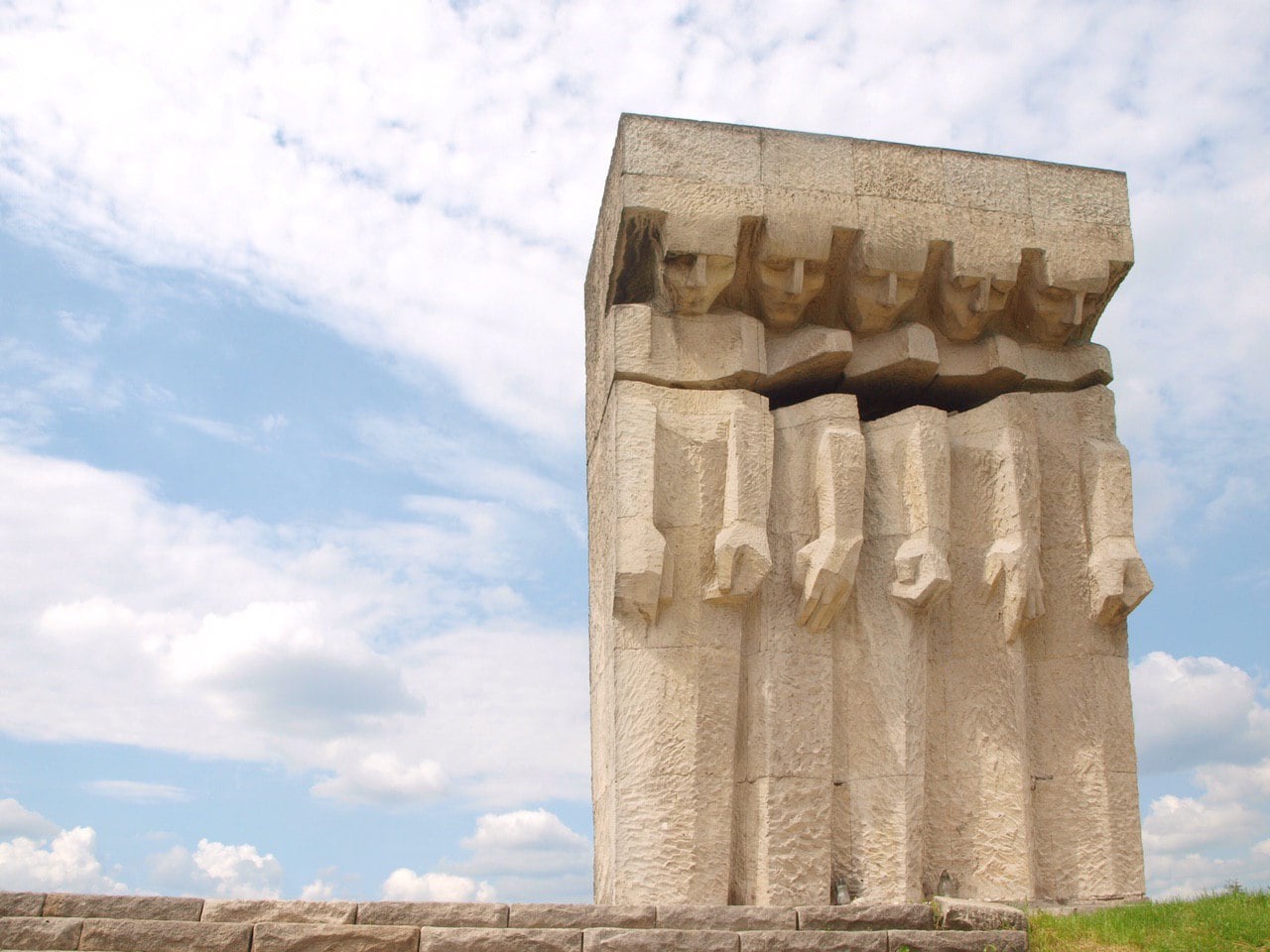 Memorial landscape at the former KL Plaszow concentration camp in Krakow