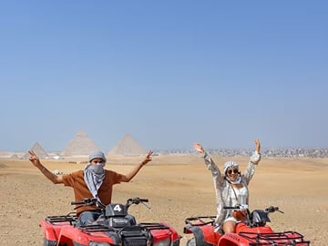 Cairo Day Tour Quad Ride, Cruise Dinner & Khan El Khalili Bazaar
