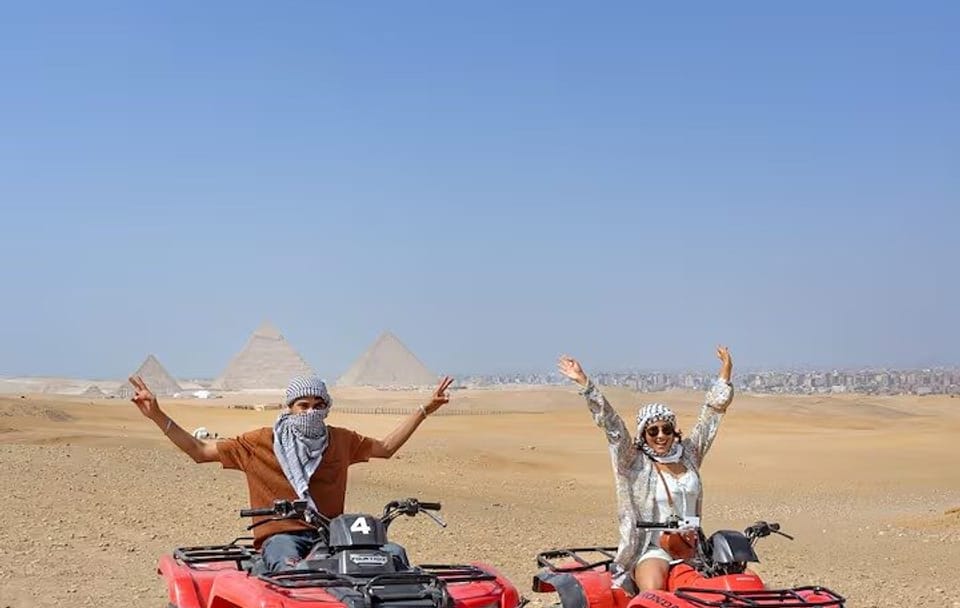 Cairo Day Tour Quad Ride, Cruise Dinner & Khan El Khalili Bazaar