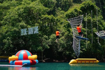 Zipline Dark cave & Paradise cave: Full-day Exploration