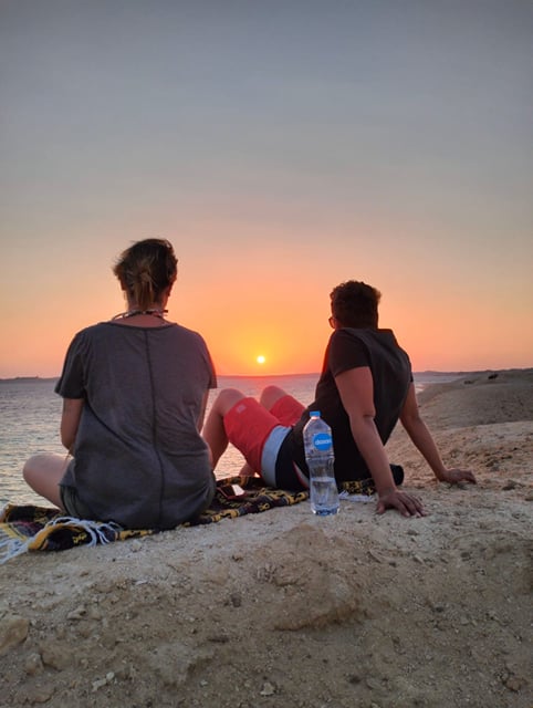Watching the sunset, Ras Mohamed