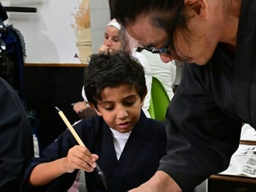 Activities,3 ➤ Learning Calligraphy Momentarily, you will gain an in-depth understanding of Japanese calligraphy, its attitude and culture, and learn how to use its tools.