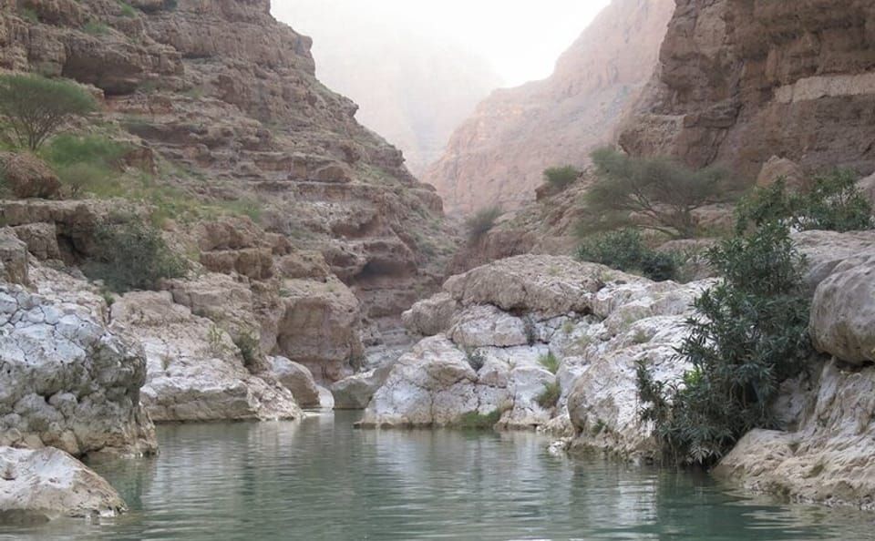 Wadi Shab and Bimmah Sinkhole Adventure Tour in Muscat