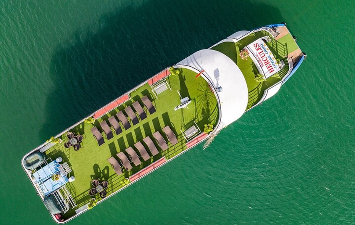 Hercules Luxury Halong Day Trip, 5 Star Cruise with Buffet Lunch