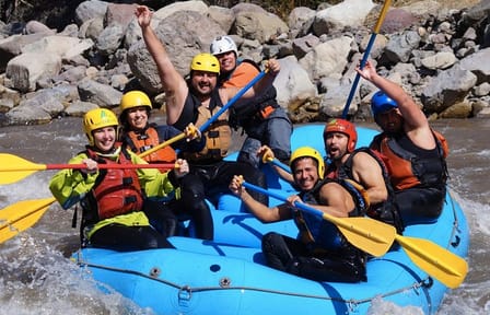 Private Full Day Rafting and Wine From Santiago