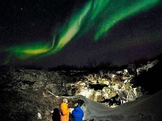 Northern lights during 2 day south coast tour Iceland