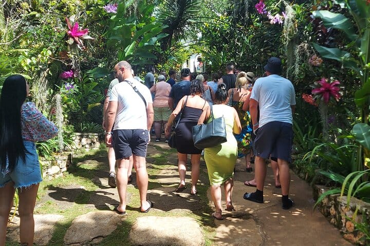 Visitors going up to Mt. Zion