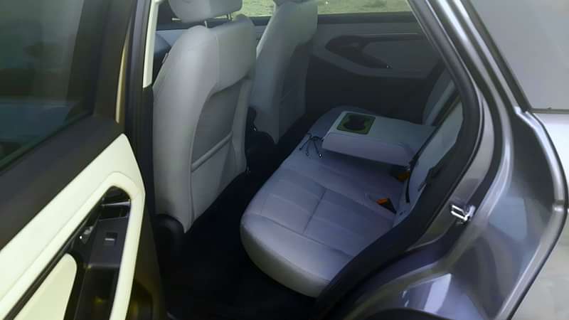 The comfortable rear seats