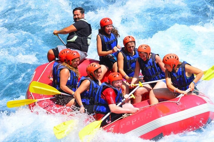 Canyoning Rafting and Zipline Adventure from Side