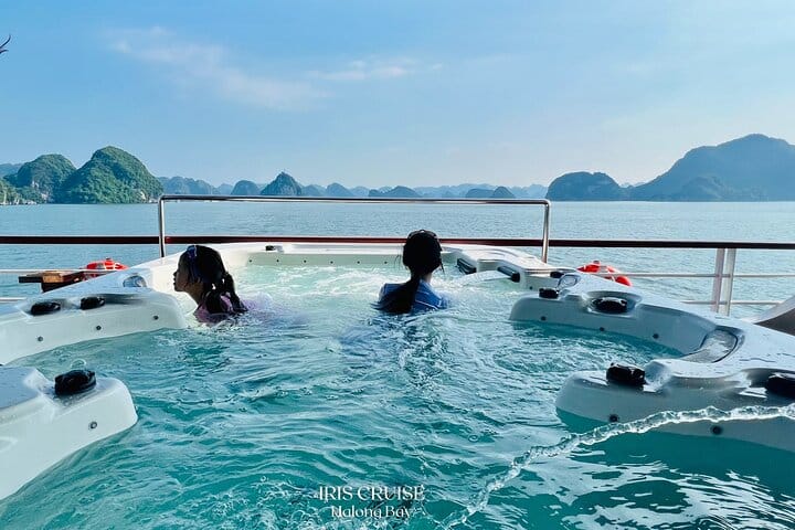 IRIS CRUISE - 5 Star Day Cruise - Halong Bay 1 Day - JACUZZI POOL