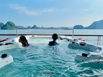IRIS CRUISE - 5 Star Day Cruise - Halong Bay 1 Day - JACUZZI POOL