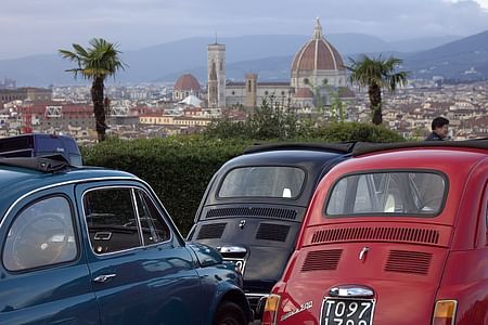 Fiat 500 Classic Tour & Chianti Wine Experience with San Gimignano Visit