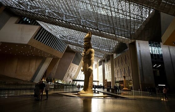 Cheap Half Day tour Grand Egyptian Museum and felucca