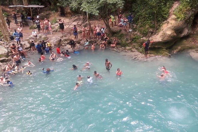 Visitors enjoying the River